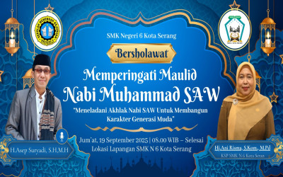 SMKN 6 Kota Serang Gelar Peringatan Maulid Nabi Muhammad SAW 1447 H